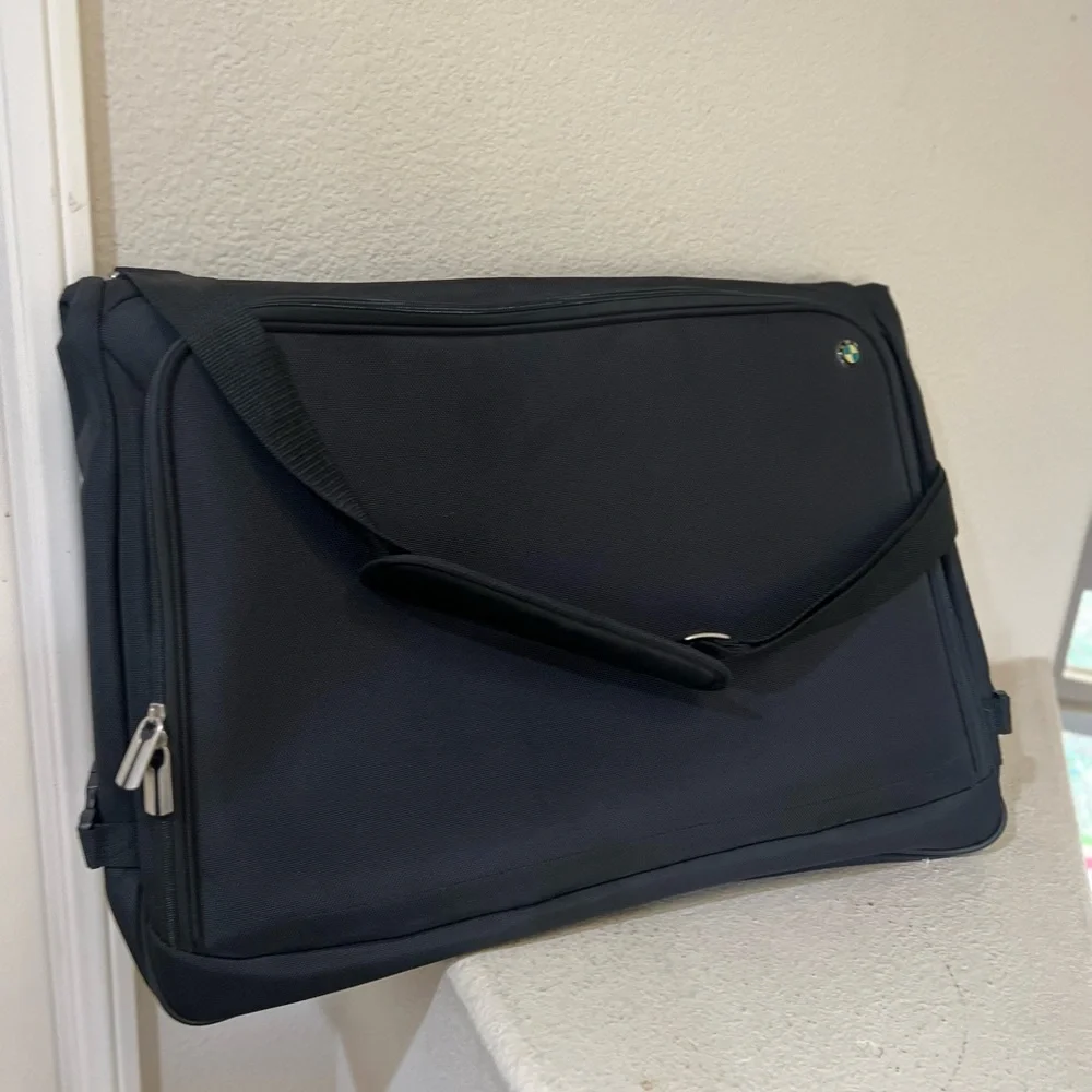 New‎ BMW Black Garment Bag Travel Carry On Luggage